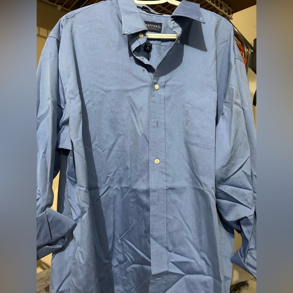 Stafford Classic Blue Dress Shirt
